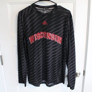 Wisconsin Badgers Adidas Long Sleeve Tshirt, M